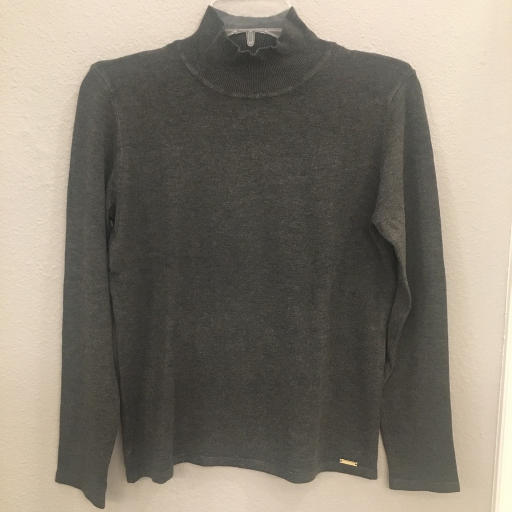 Tahari Mock Turtleneck Long Sleeve Sweater, NWOT